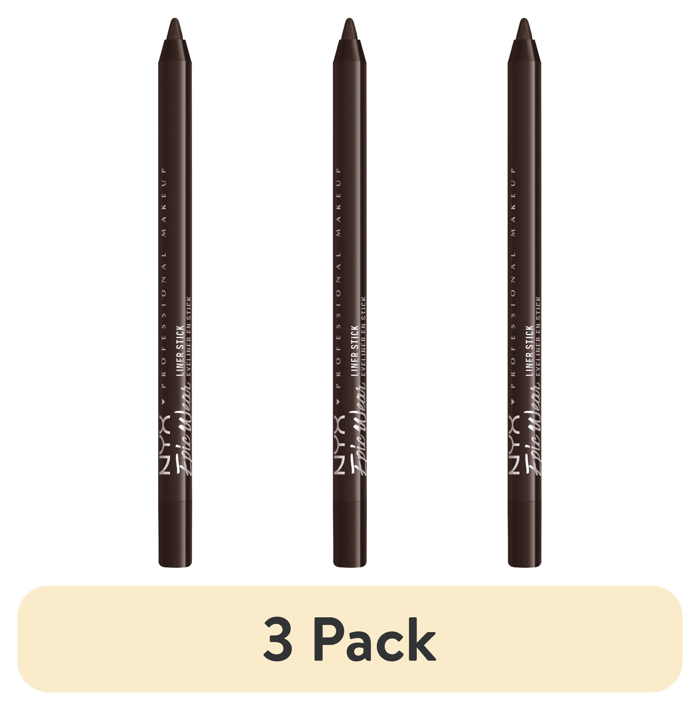 (3 pack) NYX Professional Makeup Epic Wear Liner Sticks, Long-Lasting Waterproof Eyeliner Pencil, Brown Shimmer, 1 Count