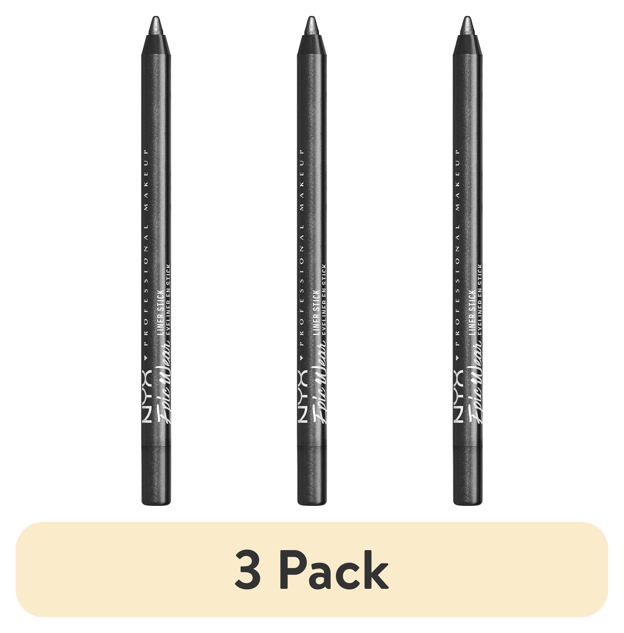 (3 pack) NYX Professional Makeup Epic Wear Liner Sticks, Long-Lasting Waterproof Eyeliner Pencil, Gunmetal Gaze, 1 Count