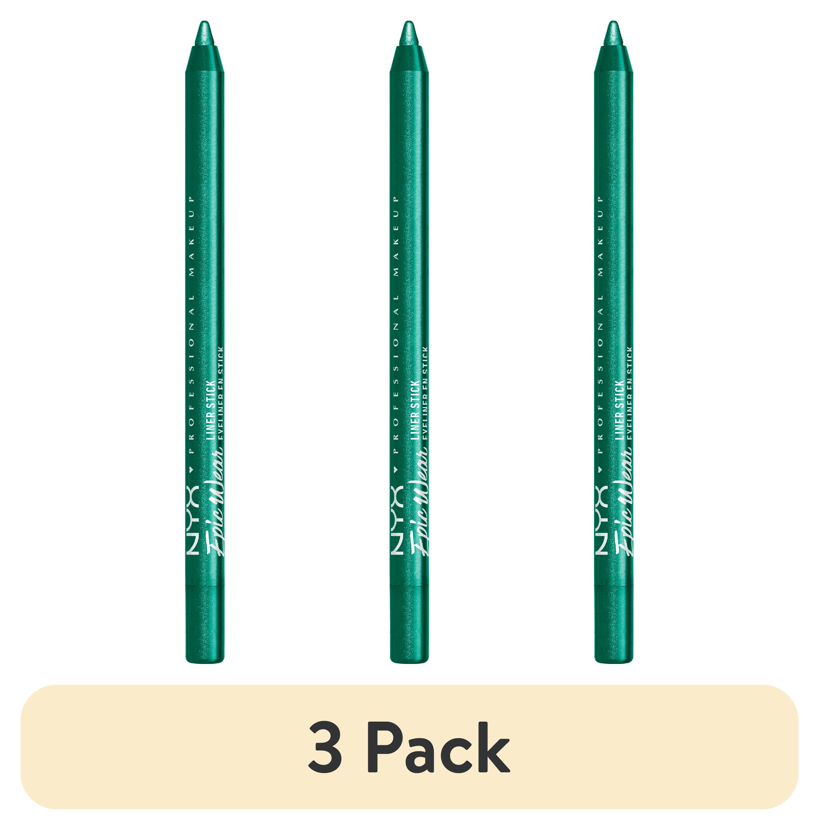 (3 pack) NYX Professional Makeup Epic Wear Liner Sticks, Long-Lasting Waterproof Eyeliner Pencil, Intense Teal, 1 Count