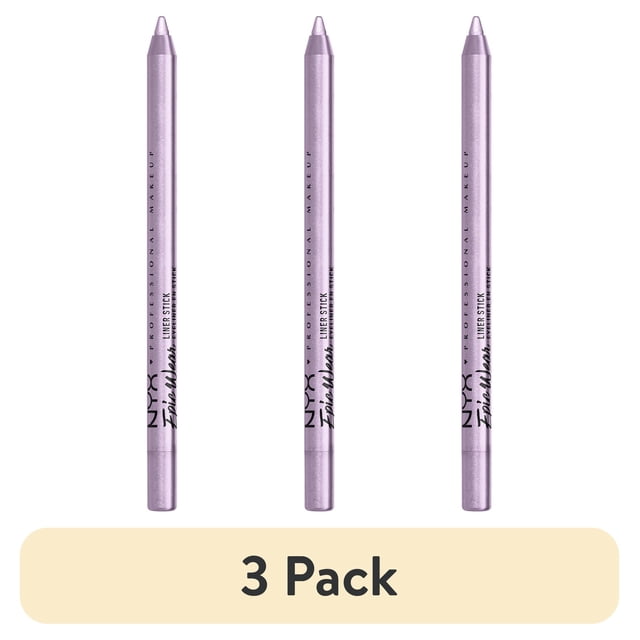 (3 pack) NYX Professional Makeup Epic Wear Liner Sticks, Long-Lasting Waterproof Eyeliner Pencil, Periwinkle Pop, 1 Count