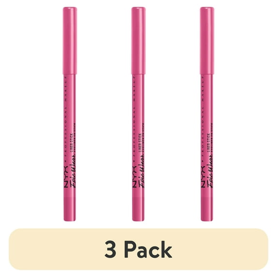 (3 pack) NYX Professional Makeup Epic Wear Liner Sticks, Long-Lasting Waterproof Eyeliner Pencil, Pink Spirit, 1 Count