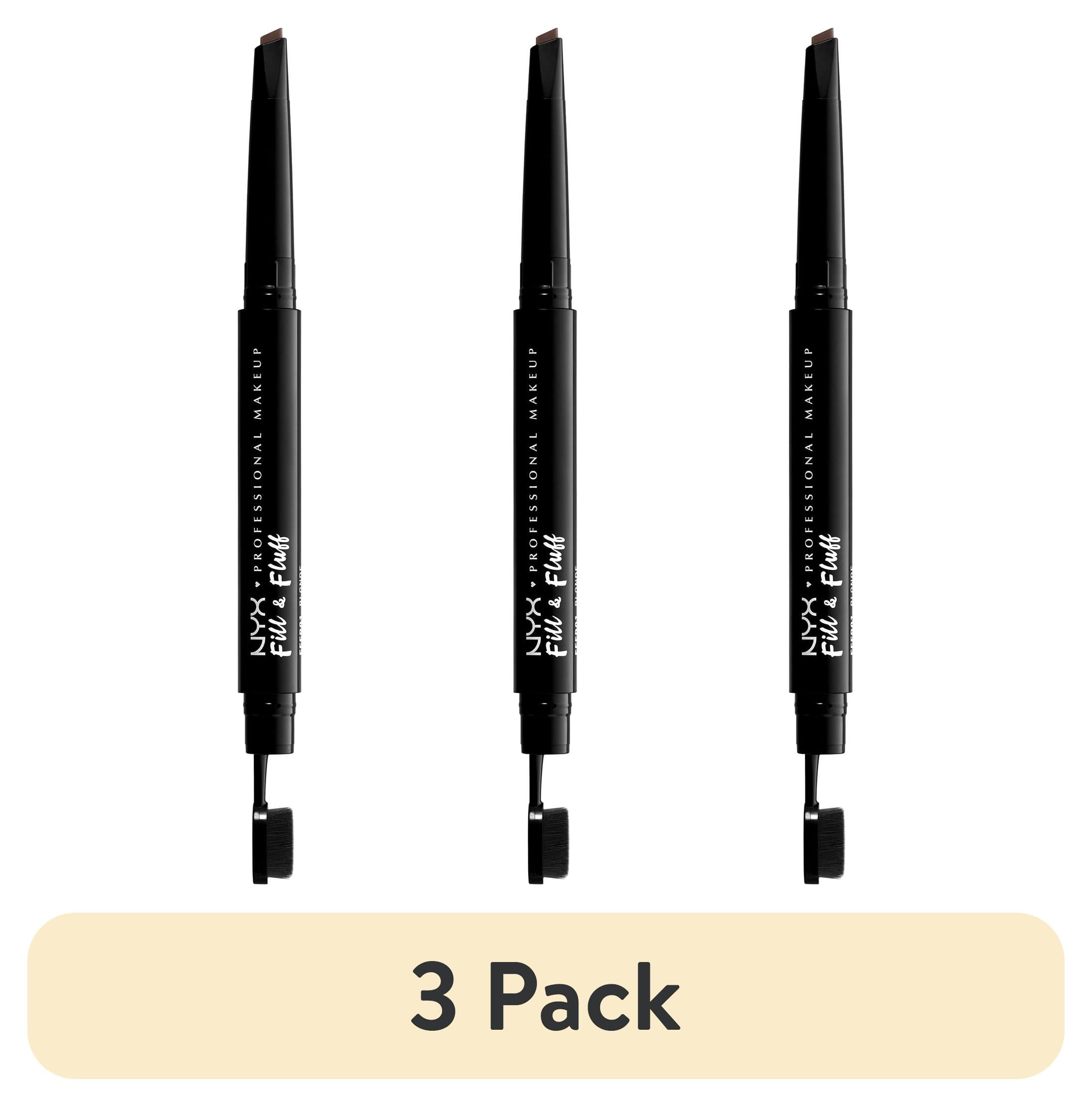 (3 pack) NYX Professional Makeup Fill & Fluff Eyebrow Pomade Pencil, Chocolate, 0.007 oz