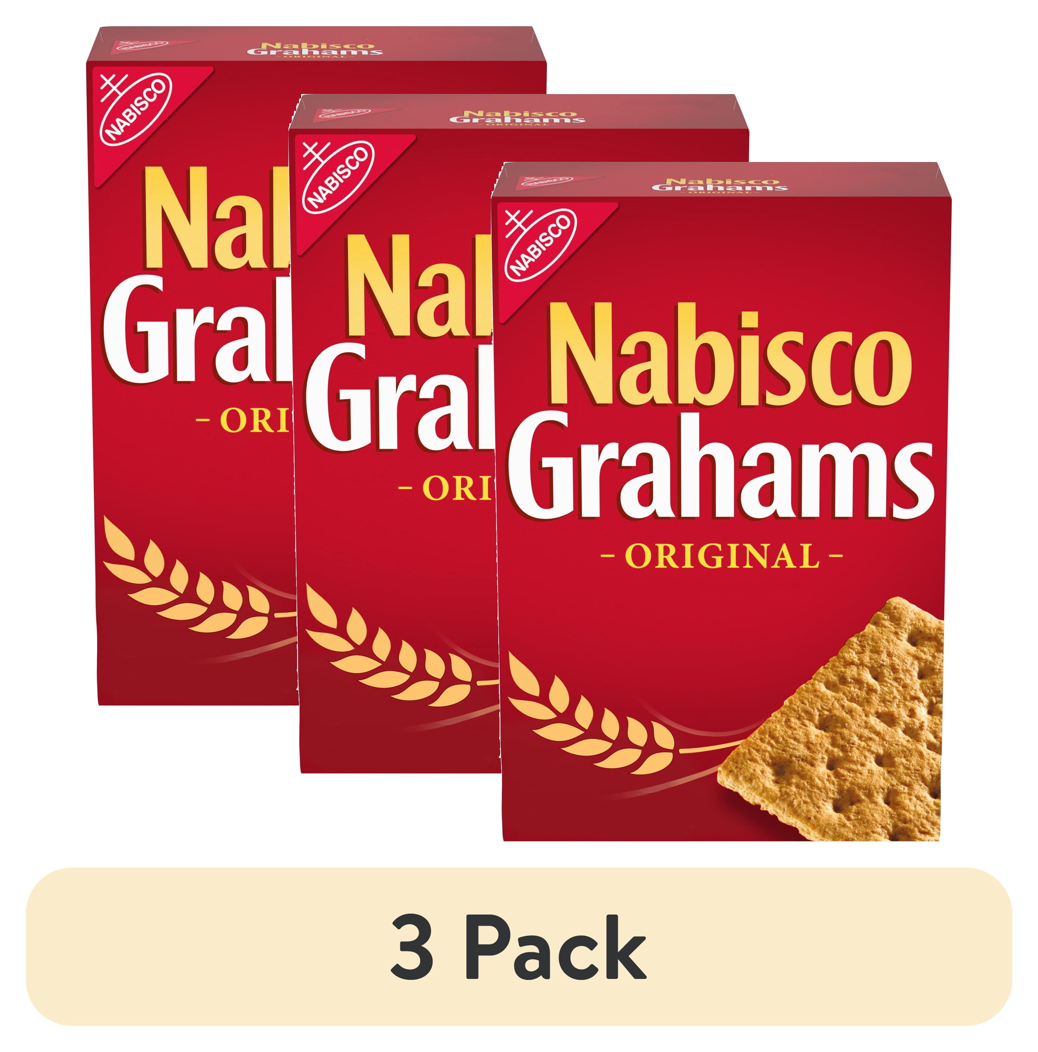(3 pack) NABISCO GRAHAMS Original Graham Crackers, 14.4 oz