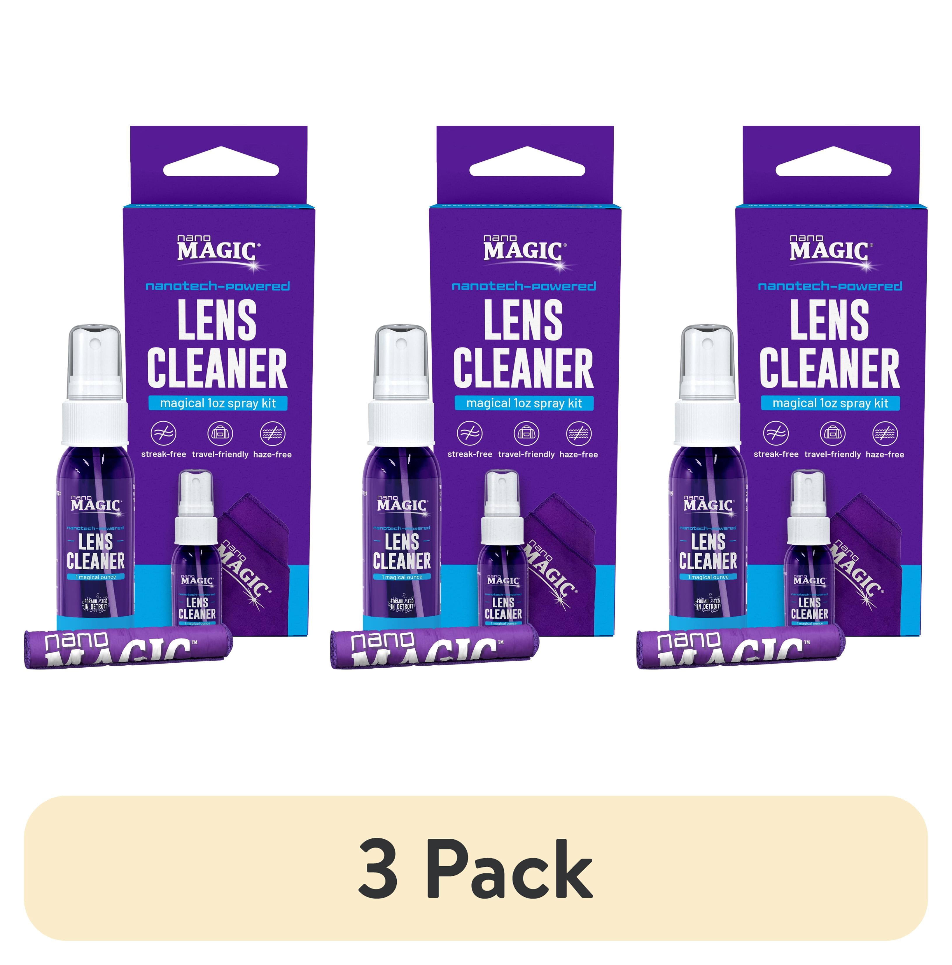 (3 pack) Nano Magic Lens Cleaning Travel Kit 1oz with Microfiber Cloth