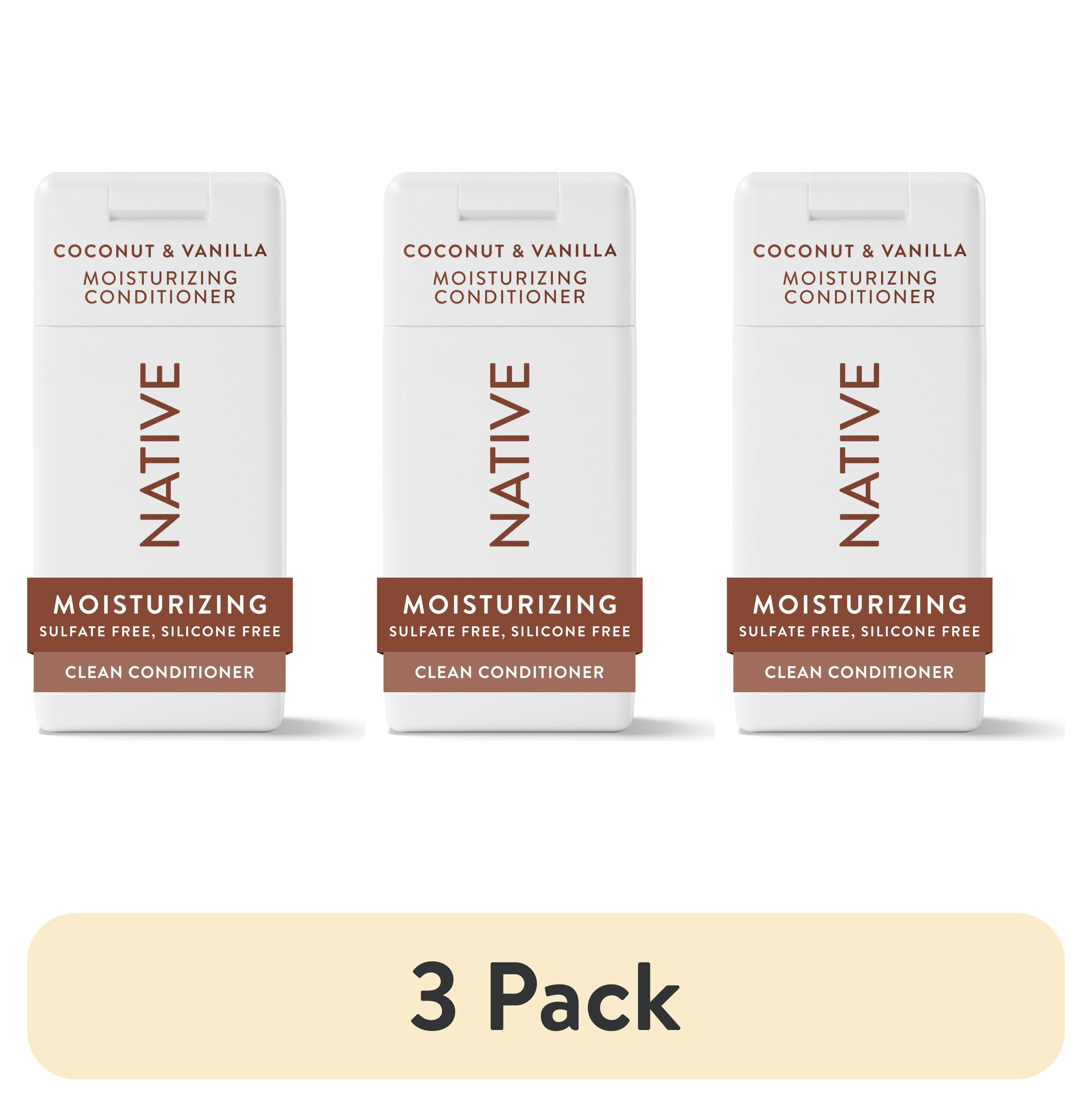 (3 pack) Native Moisturizing Conditioner Mini Coconut and Vanilla 3 fl oz
