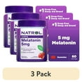 thumbnail interactive-video image 1 of (3 pack) Natrol® 5mg Melatonin Gummies, Sleep Support for Adults, 60 Strawberry-Flavored Gummies, 30 Servings, 1 of 20