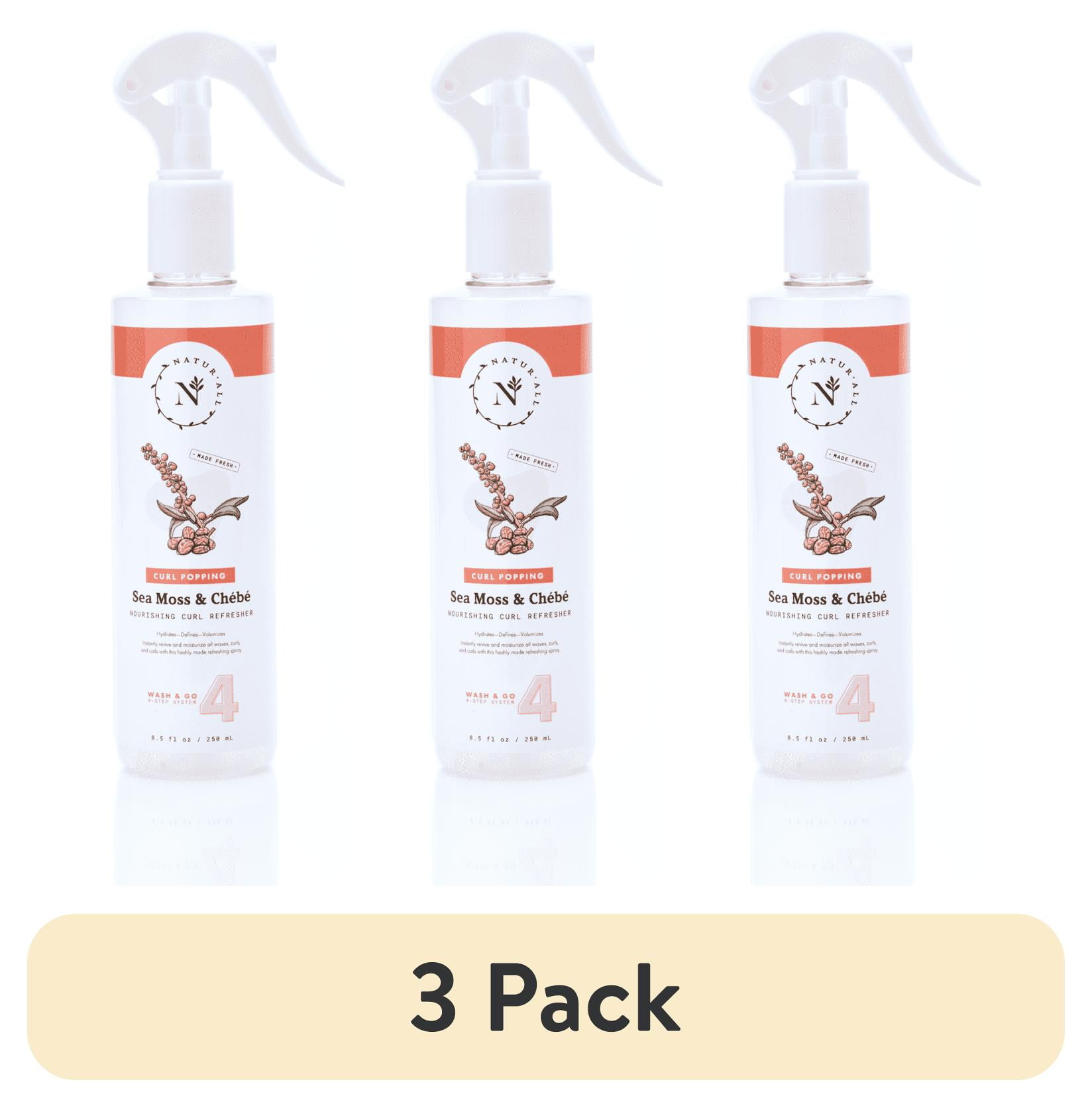 (3 pack) NaturAll (STEP 4) Wash & Go: Sea Moss and Chebe Refreshing Spray