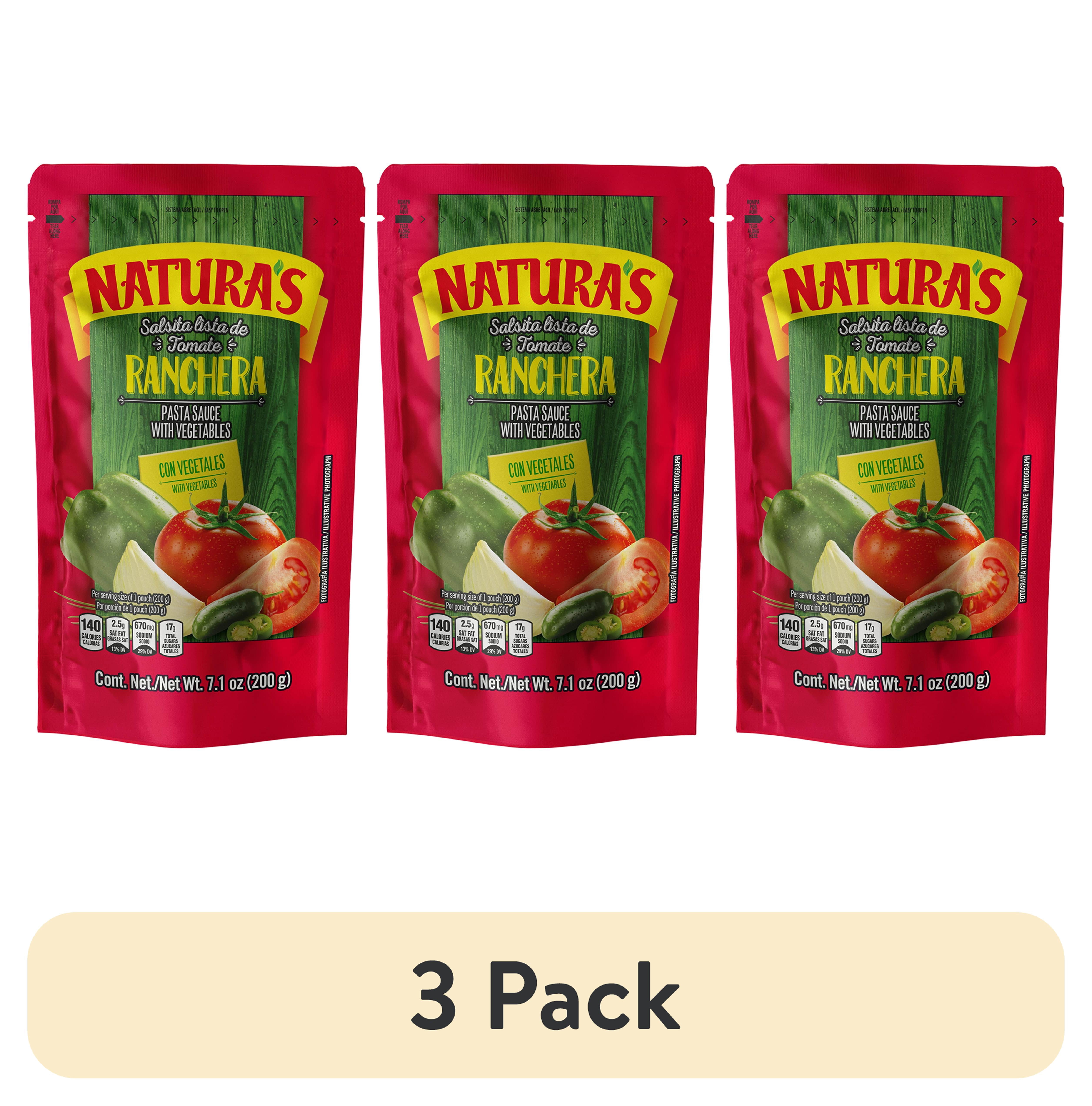 (3 pack) Natura's Tomato Sauce Ranchera, 7.1 oz (12 Pack)