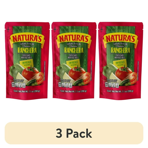 (3 pack) Natura's Tomato Sauce Ranchera, 7.1 oz (12 Pack)