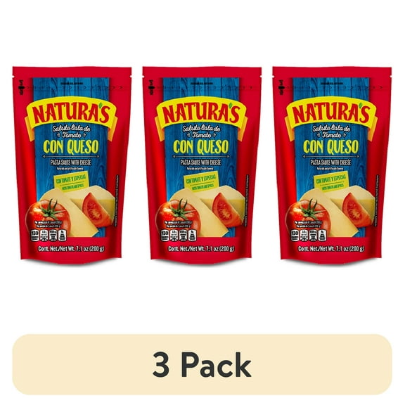 (3 pack) Natura's Tomato Sauce w/Cheese 24/7.1 oz