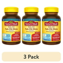(3 pack) Nature Made Extra Strength Burp Less Omega 3 Fish Oil Supplements 1400 mg Minis Softgels, 80 Count
