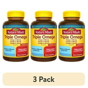 3 pack Nature Made Triple Omega 369 Softgels, Dietary Supplement, 74 Count