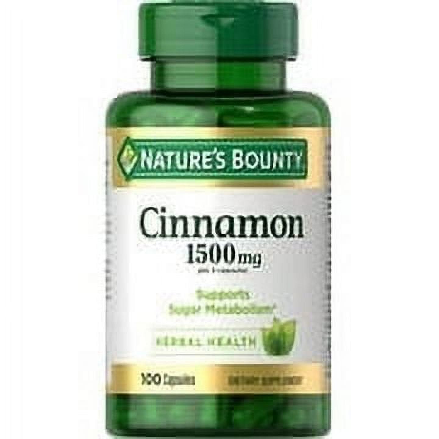 (3 pack) Nature's Bounty Cinnamon 1500mg 100ct