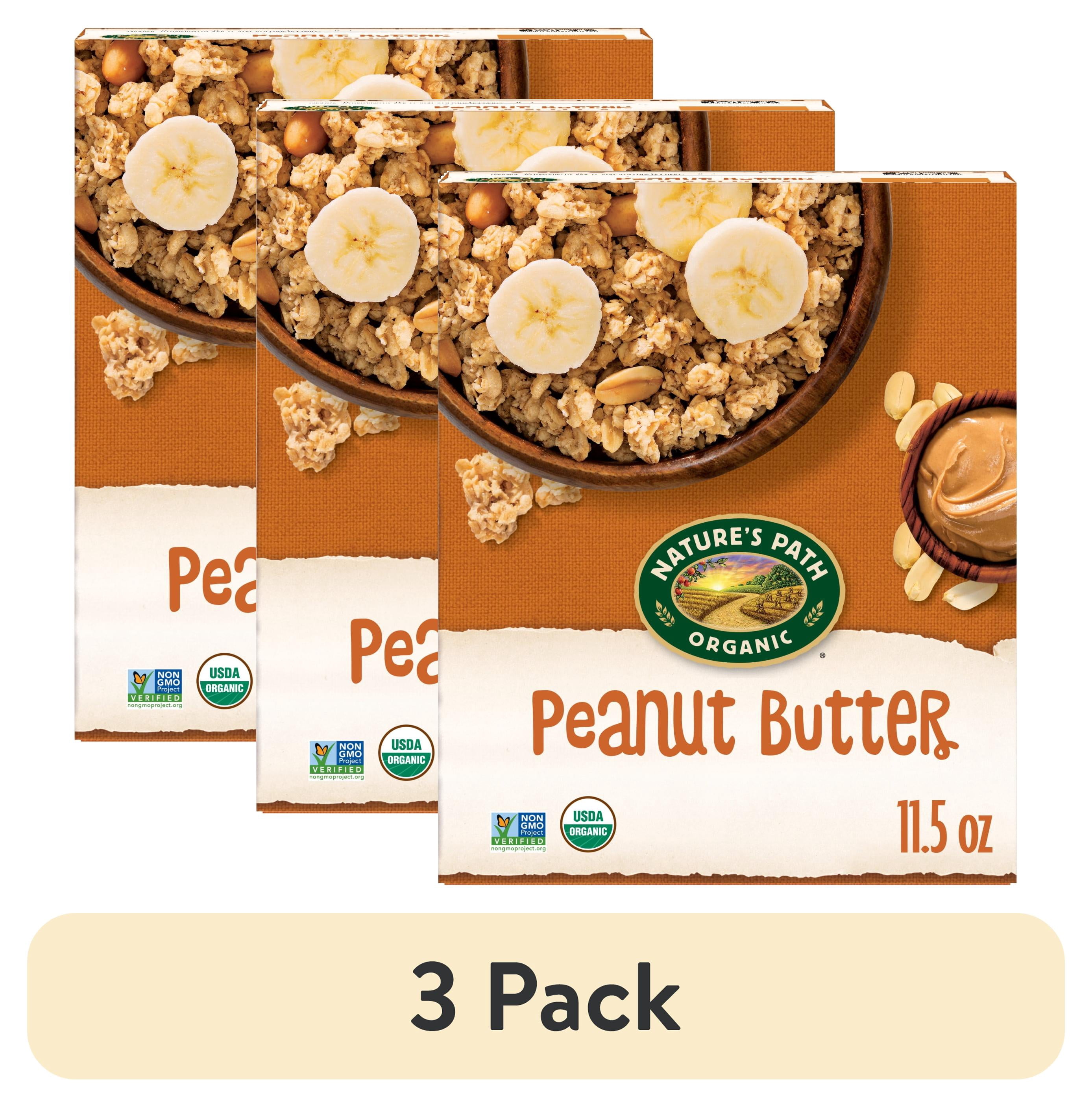 (3 pack) Nature's Path Organic Granola, Peanut Butter, 11.5oz Box