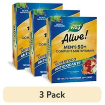 (3 pack) Nature's Way Alive! Men's 50 Complete Multivitamin Tablets, B-Vitamins, 50 Count