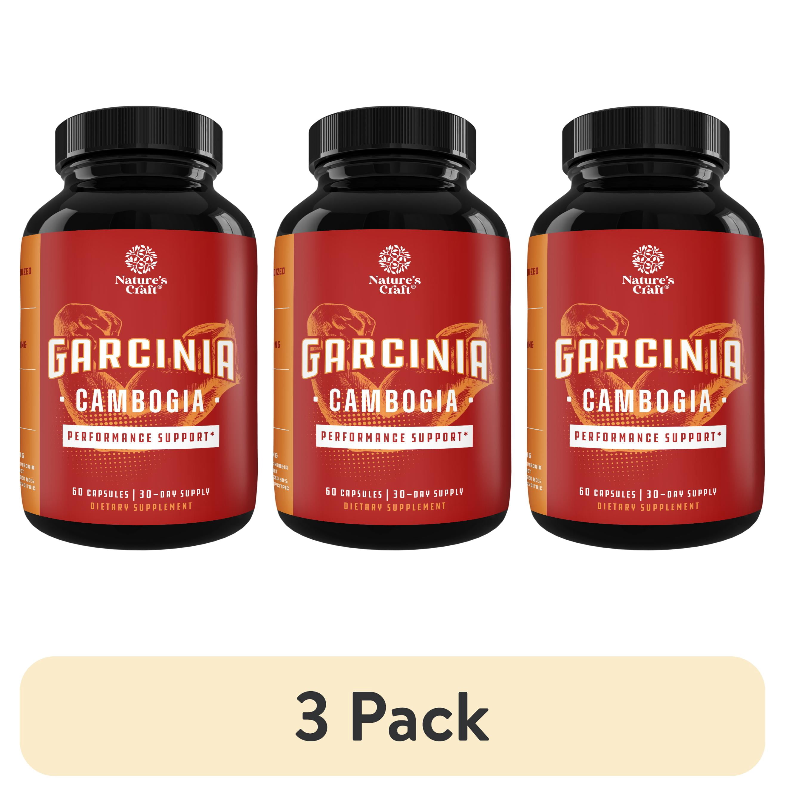 Natures Craft Garcinia Cambogia Extract Supplement 60% HCA 60