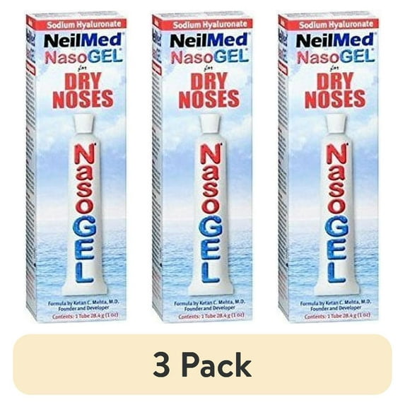 (3 pack) NeilMed NasoGEL for Dry Noses 1 Oz