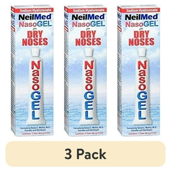 (3 pack) NeilMed NasoGEL for Dry Noses 1 Oz