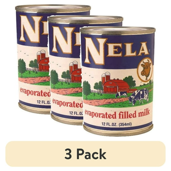 (3 pack) Nela Evaporated Filled Milk, 12 fl oz