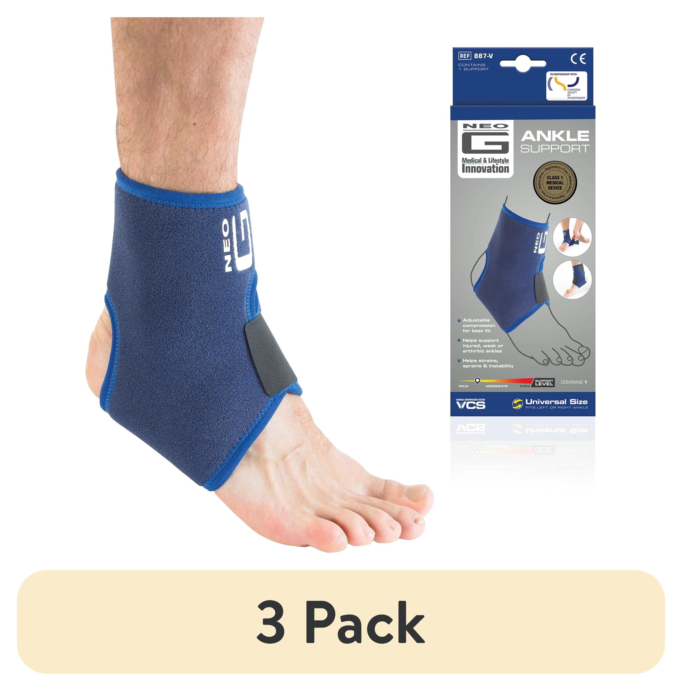 (3 pack) Neo G Ankle Support - One Size