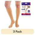 thumbnail image 1 of (3 pack) Neo G Knee Highs Compression Socks 20-30mmHg Large, Tan, 1 of 14