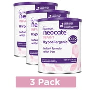 3 pack Neocate Infant - Hypoallergenic, Amino Acid-Based Baby Formula with DHA/ARA - 14.1 Oz Can