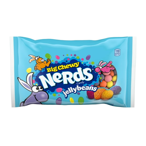 (3 pack) Nerds Big Chewy Jelly Beans Fruit Flavored Easter Candy, 11 oz, Bag