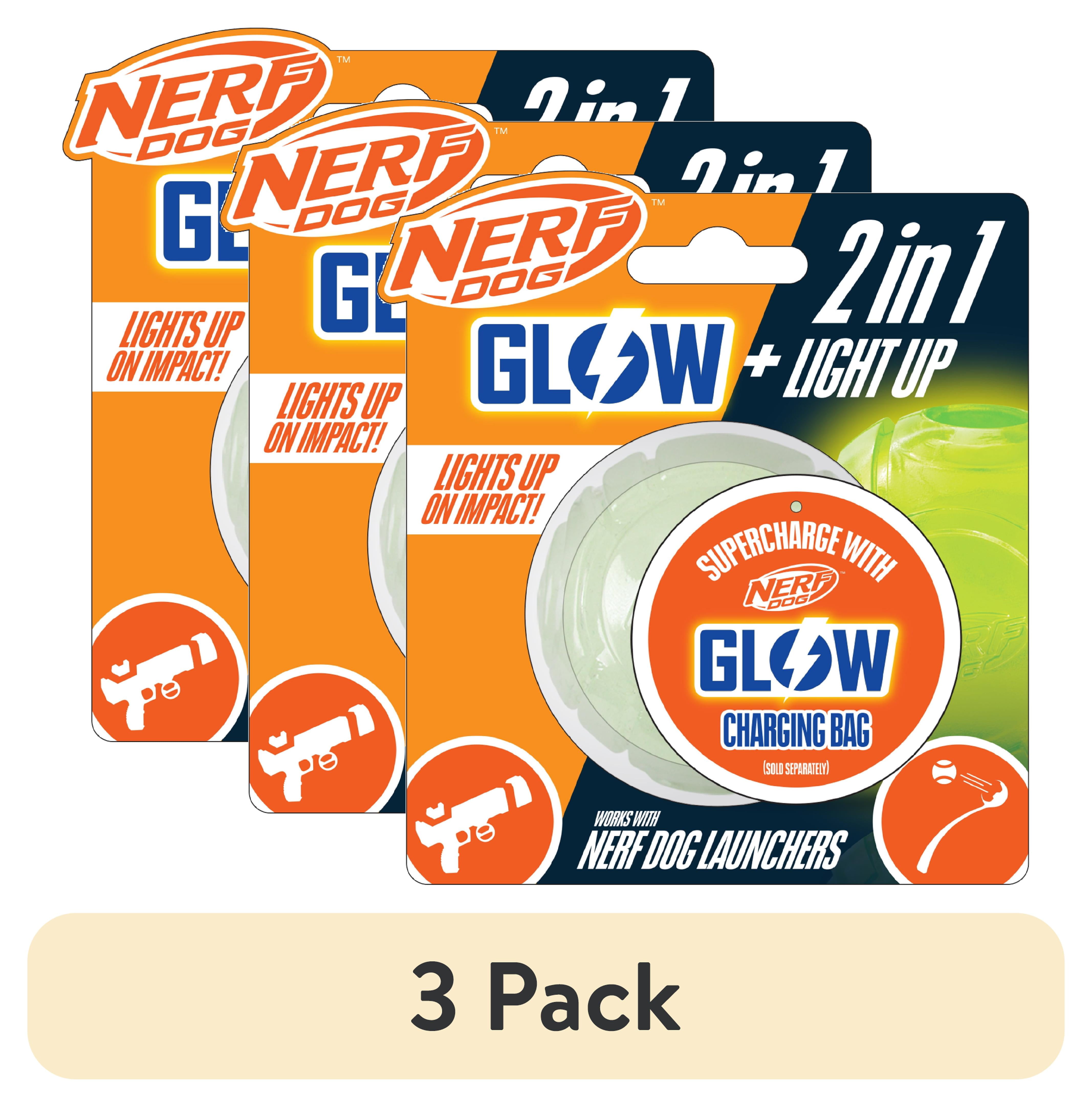 3 Pieces Light Up Squeak Dog Balls LED Squeaker Ball Dog Bouncy Squeaky Bal The 9 Best Light-Up Dog Toys of 2025