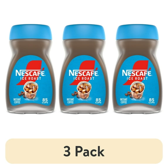 (3 pack) Nescafé Ice Roast, Instant Coffee, 6 oz