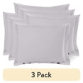 thumbnail image 1 of (3 pack) Nestl Pillow Sham Set of 2, Premium 1800 Series Double Brushed Bed Pillow Cases, Gray Lavender, Standard 20" X 26", 1 of 6