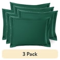 thumbnail image 1 of (3 pack) Nestl Pillow Sham Set of 2, Premium 1800 Series Double Brushed Bed Pillow Cases, Hunter Green, Standard 20" X 26", 1 of 6