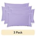 thumbnail image 1 of (3 pack) Nestl Pillow Sham Set of 2, Premium 1800 Series Double Brushed Bed Pillow Cases, Lavender, King 20" X 36", 1 of 6