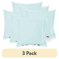 thumbnail image 1 of (3 pack) Nestl Pillow Sham Set of 2, Premium 1800 Series Double Brushed Bed Pillow Cases, Light Baby Blue, Euro 18" X 18", 1 of 6