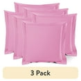 thumbnail image 1 of (3 pack) Nestl Pillow Sham Set of 2, Premium 1800 Series Double Brushed Bed Pillow Cases, Light Pink, Euro 26" X 26", 1 of 6