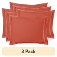 thumbnail image 1 of (3 pack) Nestl Pillow Sham Set of 2, Premium 1800 Series Double Brushed Bed Pillow Cases, Orange, Standard 20" X 26", 1 of 6