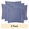 thumbnail image 1 of (3 pack) Nestl Pillow Sham Set of 2, Premium 1800 Series Double Brushed Bed Pillow Cases, Steel Blue, Euro 26" X 26", 1 of 6