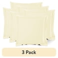 thumbnail image 1 of (3 pack) Nestl Pillow Sham Set of 2, Premium 1800 Series Double Brushed Bed Pillow Cases, Vanilly Yellow, Euro 26" X 26", 1 of 6