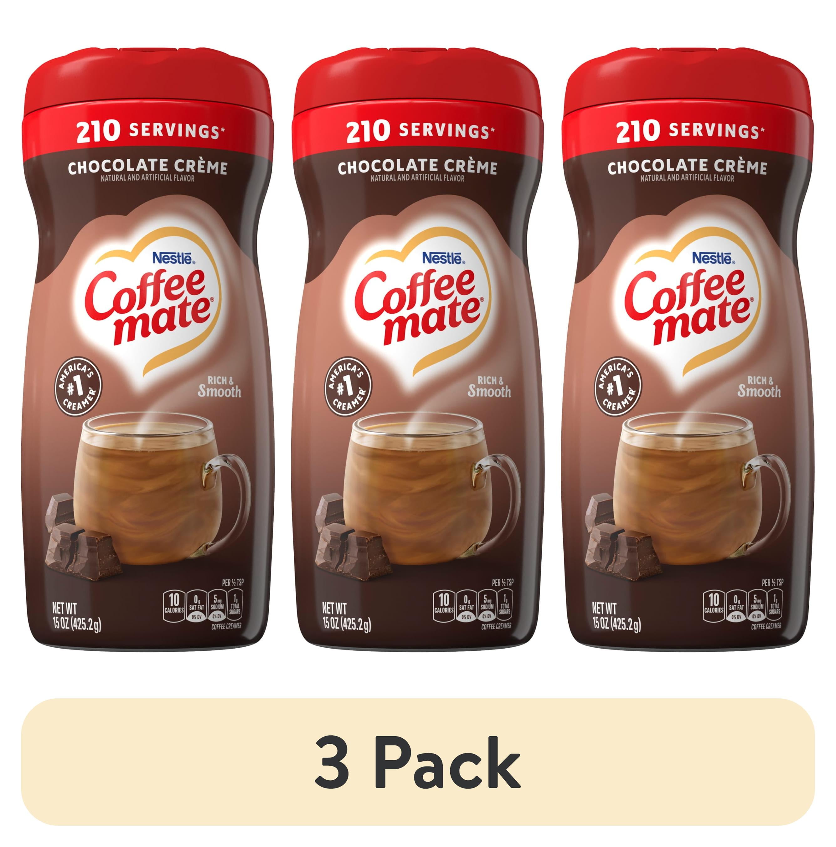 (3 pack) Coffee mate Chocolate Crème Powder Coffee Creamer, 15 oz