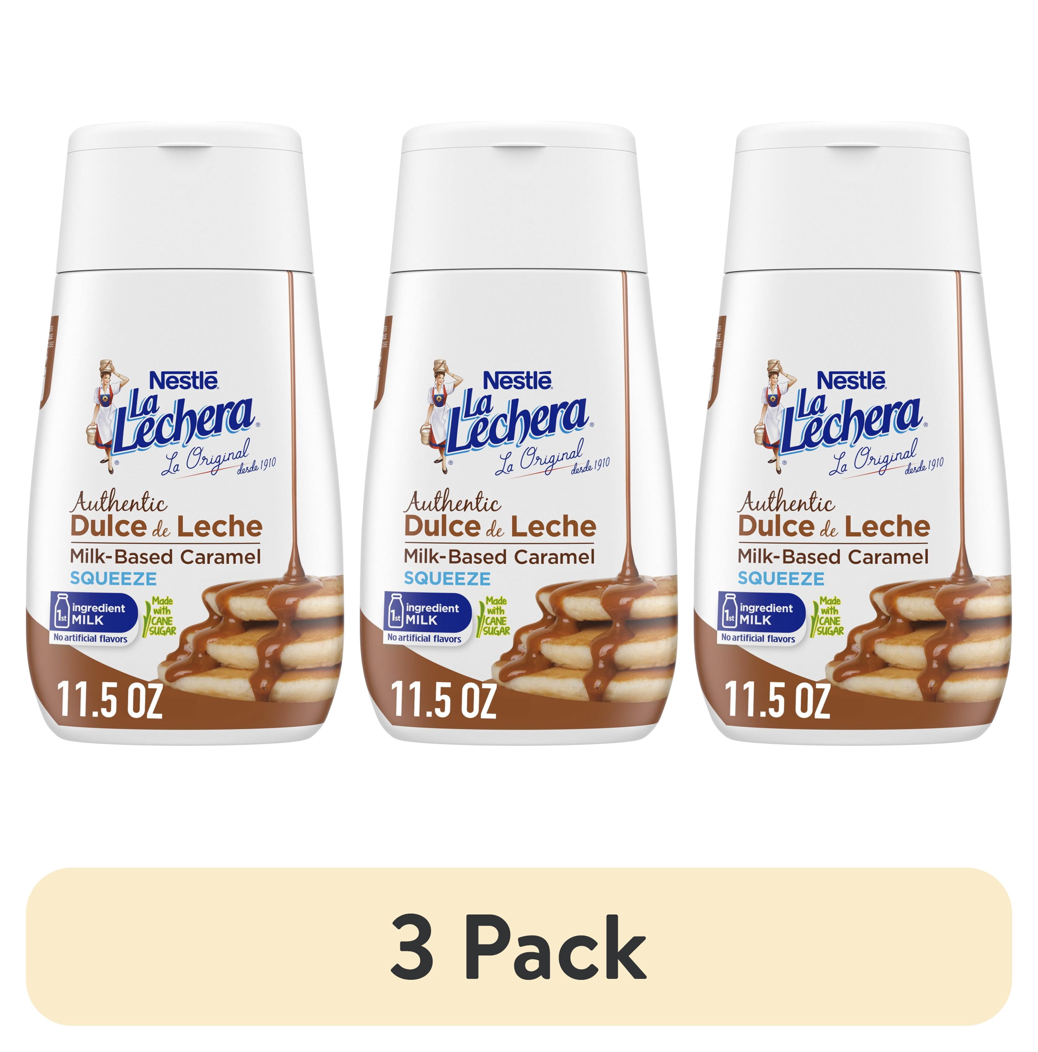 (3 pack) Nestle La Lechera Dulce de Leche Milk Based Caramel Sauce, 11.5 oz Squeeze Bottle