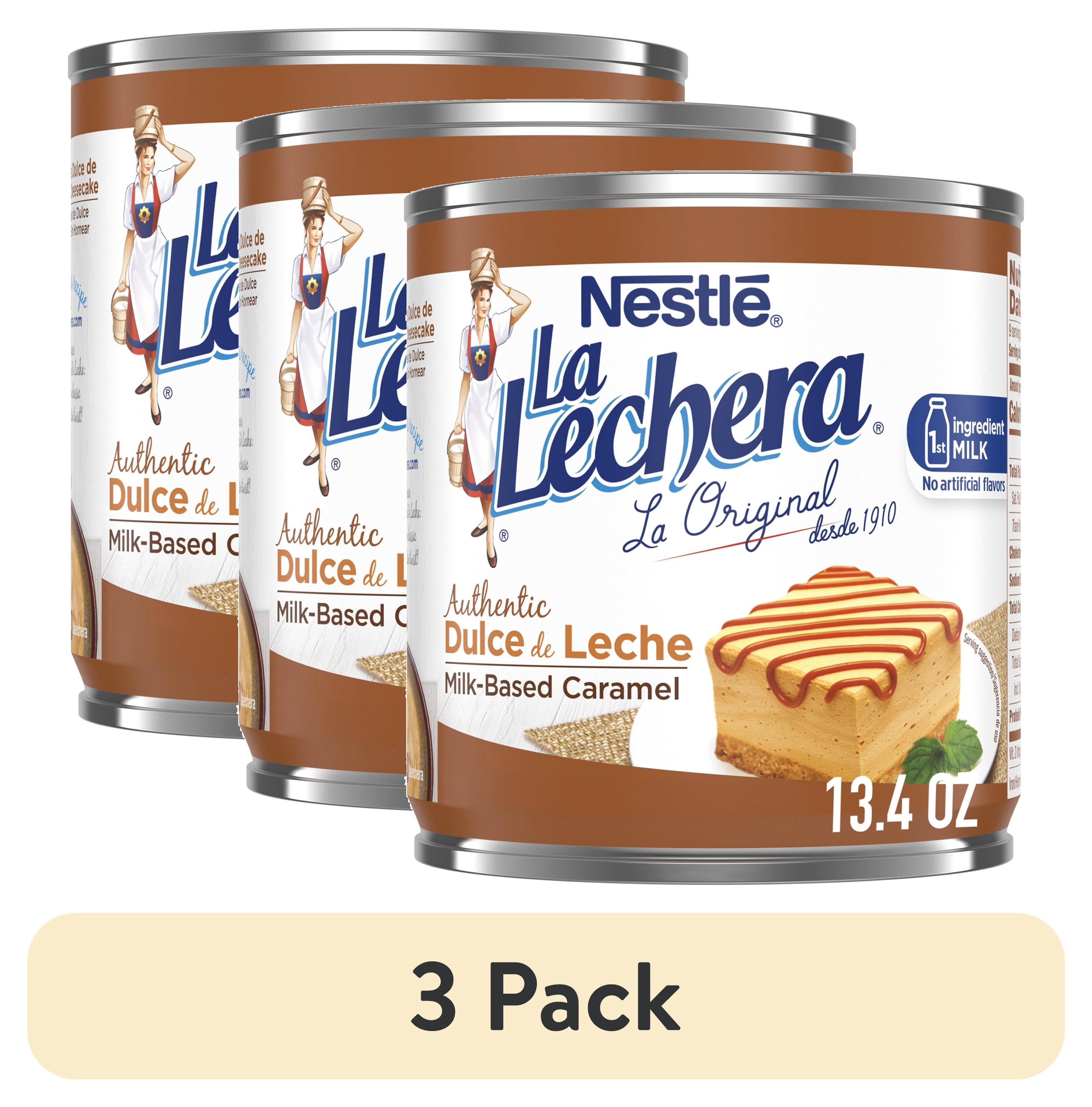(3 pack) Nestle La Lechera Dulce de Leche Milk Based Liquid Caramel Sauce, 13.4 oz Can