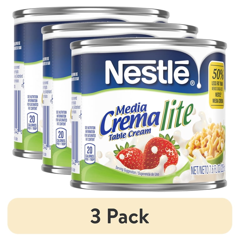 Nestlé Media Crema Lite Cream, 3 pack, shelf stable - Walmart.com