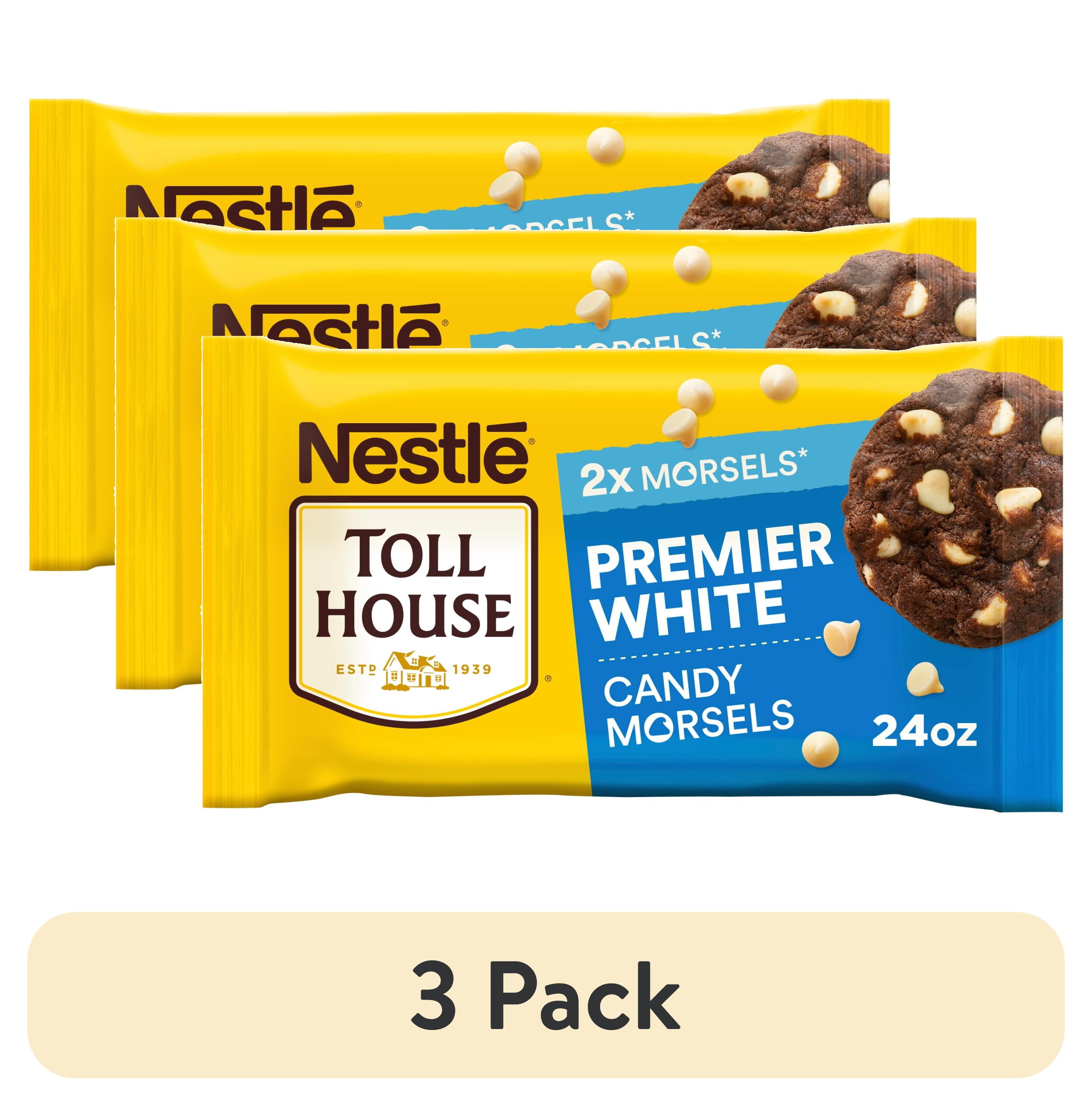 3 pack) Nestle Toll House Premier White Regular Baking Chips for