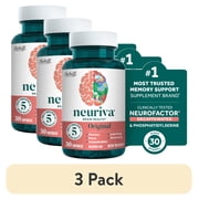 3 pack Neuriva Original Brain Health Supplement, Support for Memory and Focus, 30 count Capsules