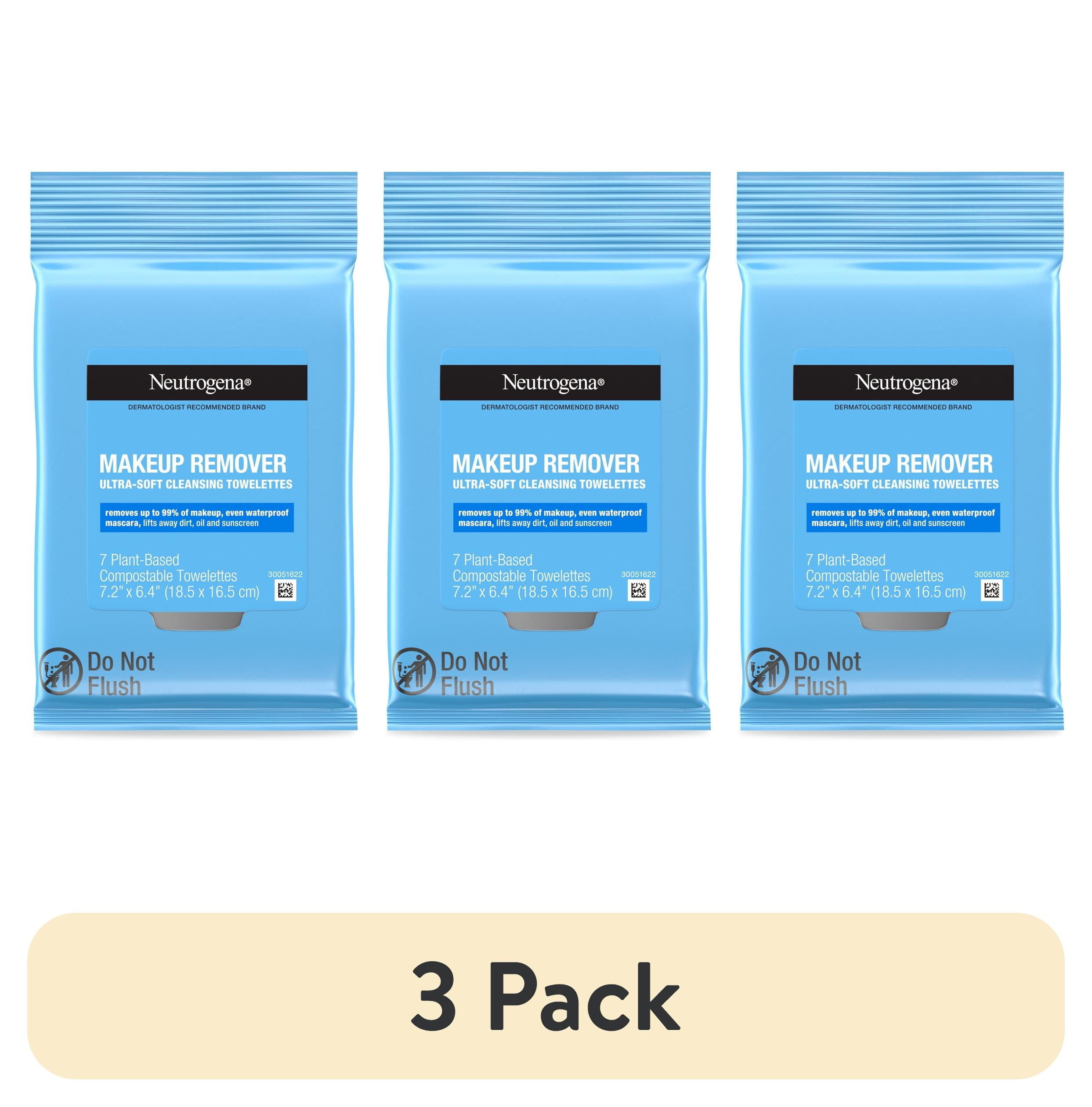 Neutrogena Makeup Remover Cleansing Towelettes, Face Makeup Wipes, Travel Pack, 7 Count