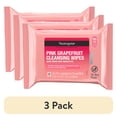 thumbnail image 1 of (3 pack) Neutrogena Oil-Free Facial Cleansing Wipes, Pink Grapefruit, 25 Count, 1 of 11