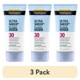 thumbnail image 1 of (3 pack) Neutrogena Ultra Sheer SPF 30 Body Sunscreen Lotion, Sheer Finish Sun Care, 5 fl oz, 1 of 13
