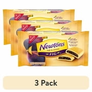 (3 pack) NEWTONS Soft Baked Real Fruit Fig Bars, Fig Cookies, 10 oz