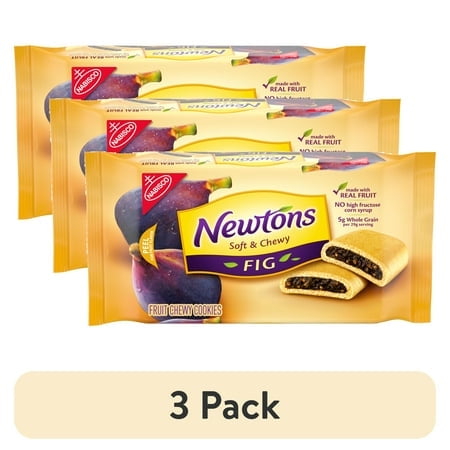 (3 pack) Newtons Soft & Fruit Chewy Fig Cookies, (Fig Bars), 10 oz