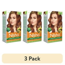 (3 pack) Nisha Creme Hair Color | Permanent Long Lasting Brown Hair Dye Color Kit | Golden Brown | 4.05 Oz (Pack Of 3)