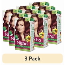 (3 pack) Nisha Creme Hair Color | Permanent Long Lasting Burgundy Hair Dye Color Kit | Burgundy | 4.05 Oz (Pack Of 3)